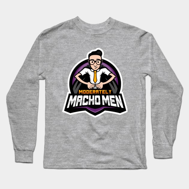 Moderately Macho Men Long Sleeve T-Shirt by mennell